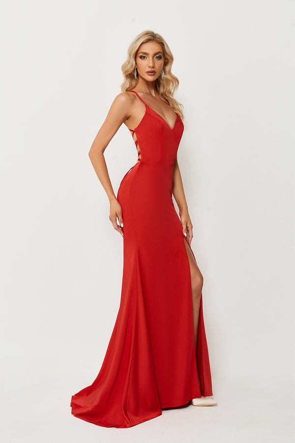 Tie-Back Bridesmaid Prom Dress  Copy QT011