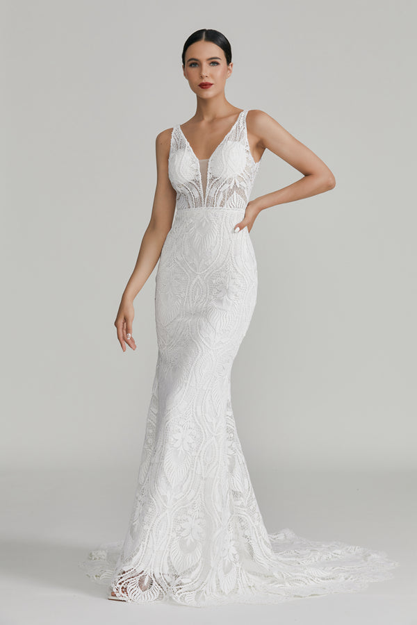 Wholesale Lace Mermaid Wedding Gown 3296
