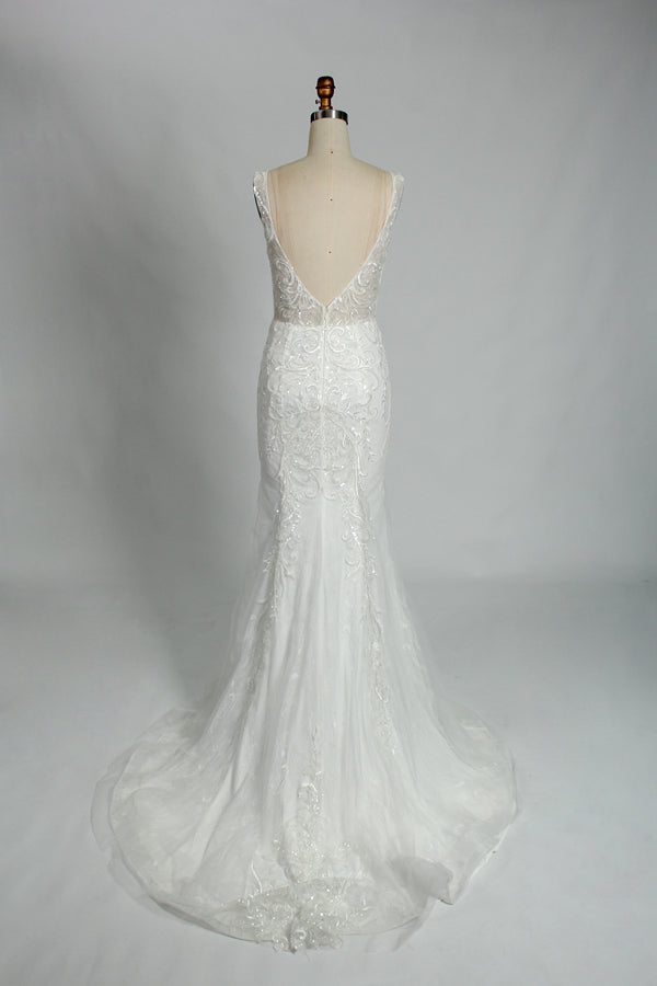 Graceful Elegance Wholesale Lace Mermaid Wedding Gown 3310