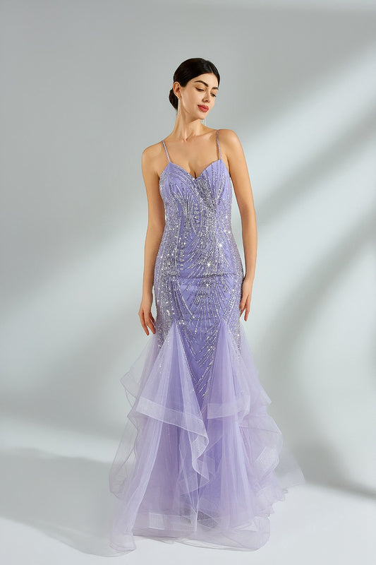 Wholesale Sparkling Mermaid Style Evening Dress 32844