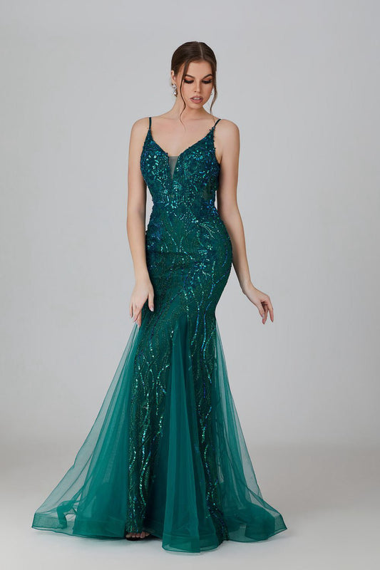 Wholesale Splendor The Captivating Netted Mermaid Prom Gown 3308
