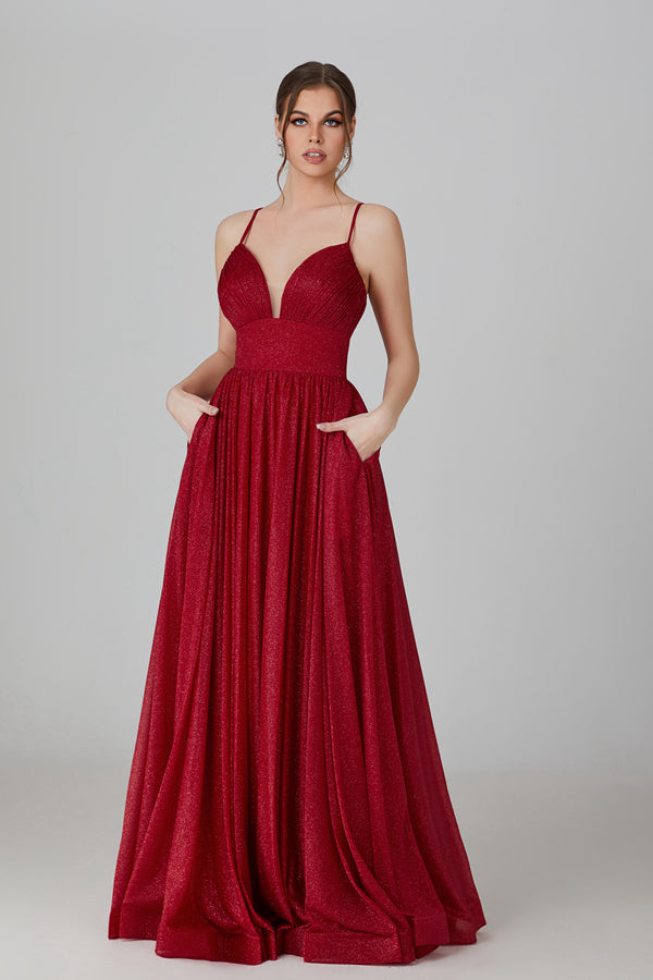 Wholesale Timeless Charm Wine Prom Gown - Embrace Classic Beauty 32765B