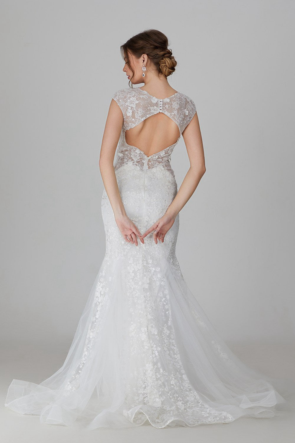 Wholesale Exclusive Allure and Elegance with the Lace Mermaid Wedding Prom Gown 3305