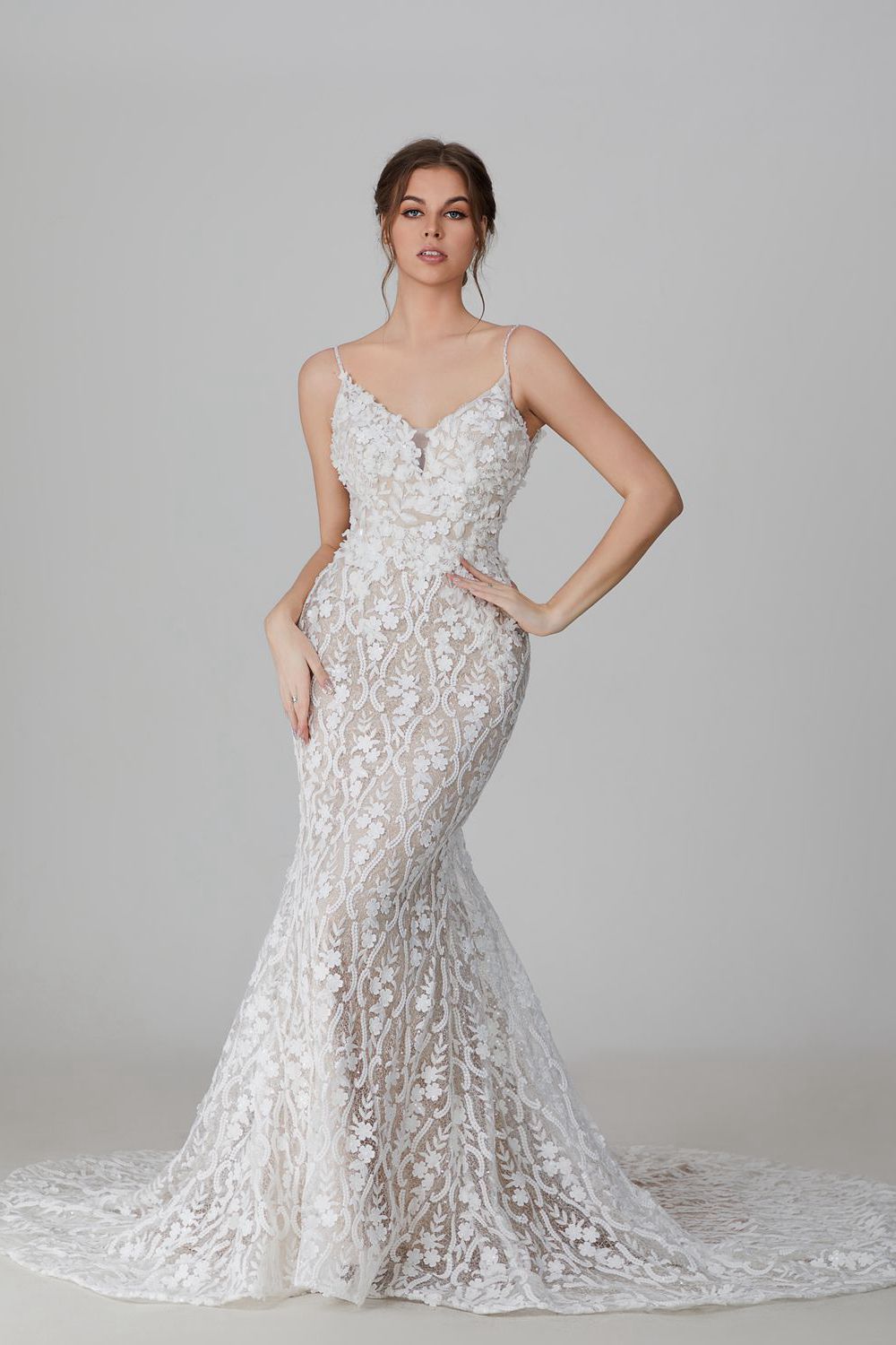 Wholesale Exclusive Allure and Elegance with the Lace Mermaid Wedding 3307