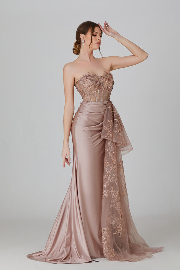 Wholesale Enchanting Grace Satin Lace Prom Gown 32744