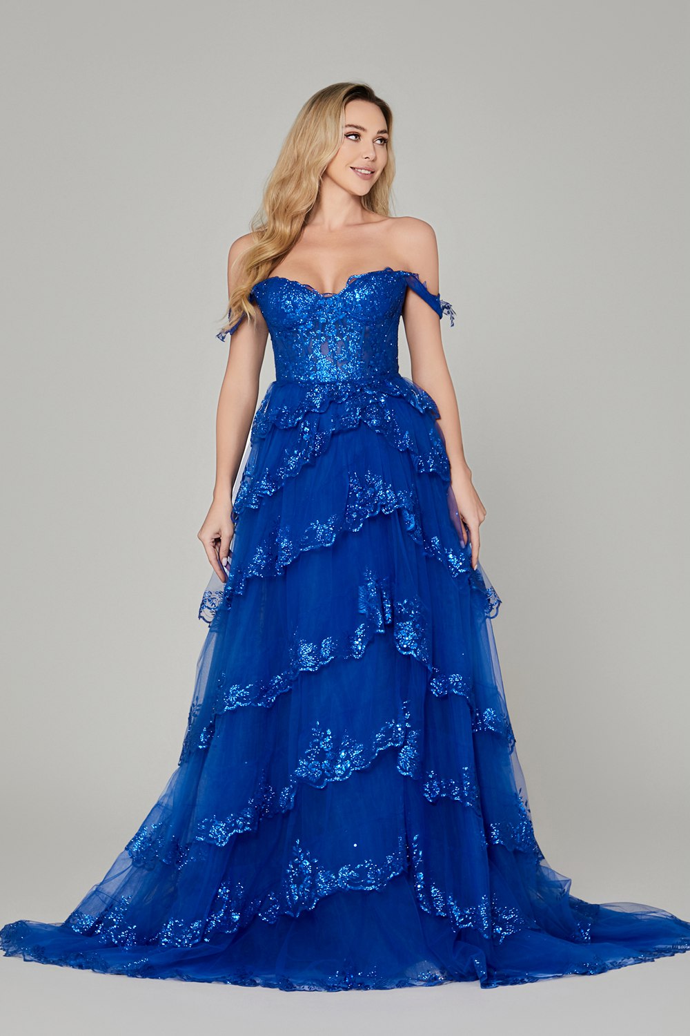 Enchanting Ombre Sparkle Unveiling the Magic of Gradient Glitter Prom Dresses D-101