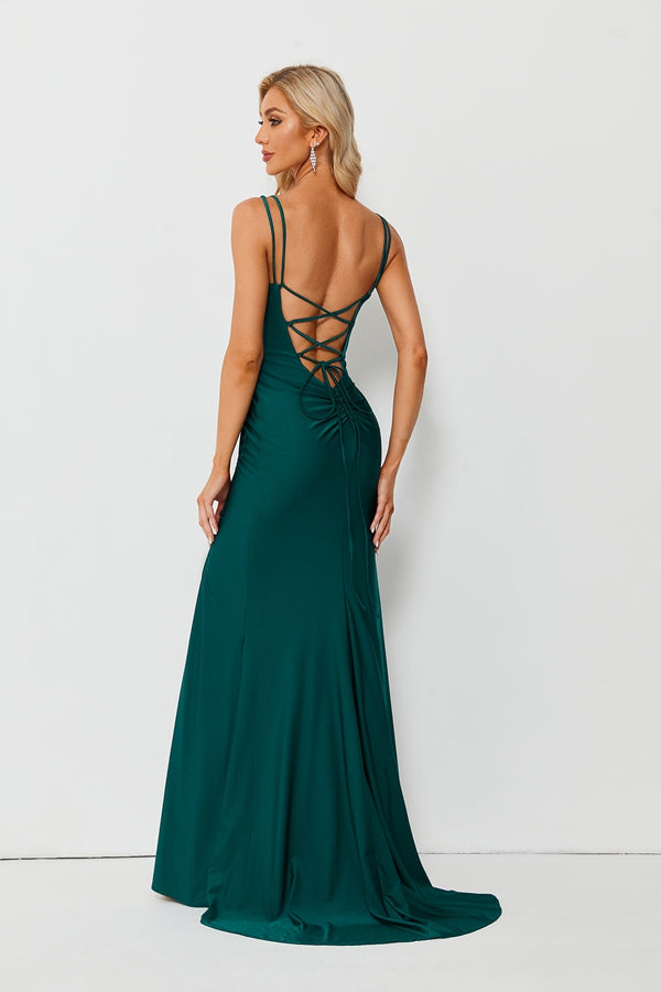 Simply Chic Tie-Back Bridesmaid Prom Dress 32663