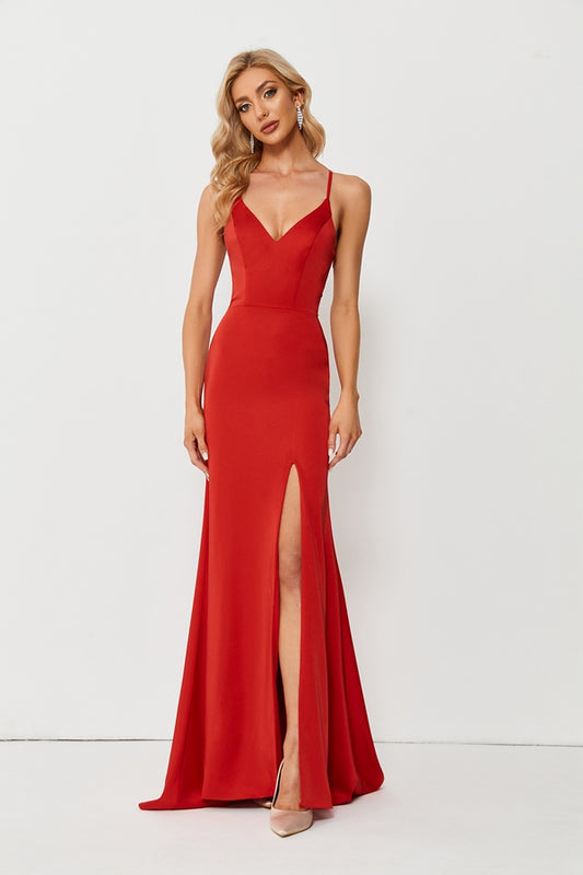 Tie-Back Bridesmaid Prom Dress  Copy QT011