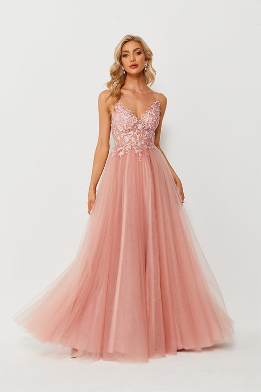 Ethereal Beauty Lace and Tulle Prom Dress 32649