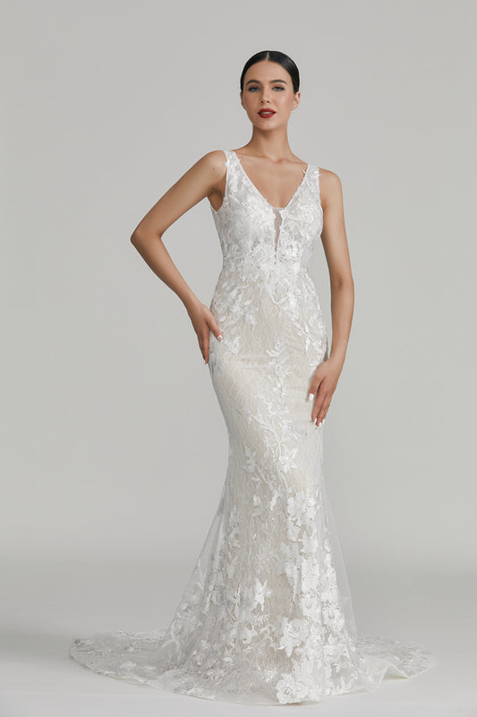 Wholesale Lace Mermaid Wedding Gown 3295