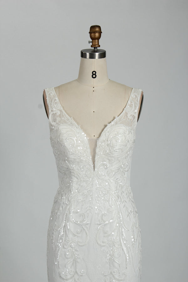 Graceful Elegance Wholesale Lace Mermaid Wedding Gown 3310