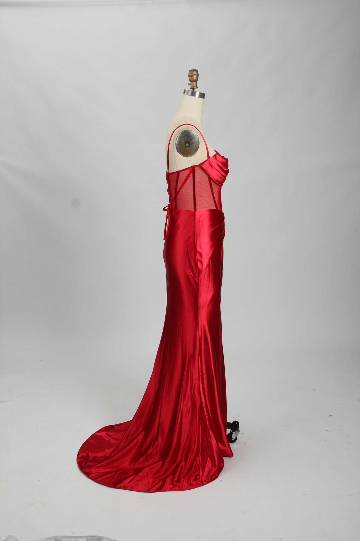 Elegant Satin Mermaid with Embellished Bust Wholesale Prom Dress 32727