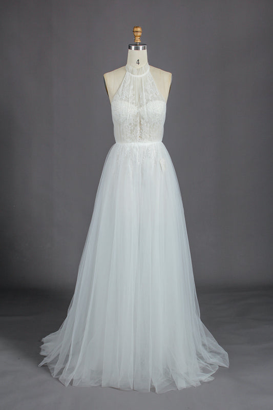 Wholesale Lace Petal Wedding Gown with Tulle KT1313