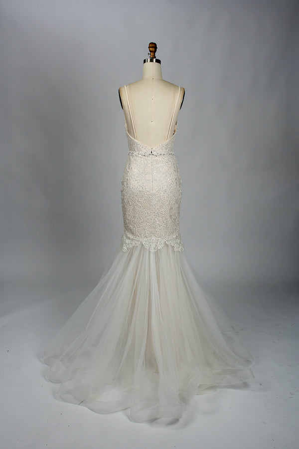 Graceful Elegance Wholesale Lace Mermaid Wedding Gown KT1332