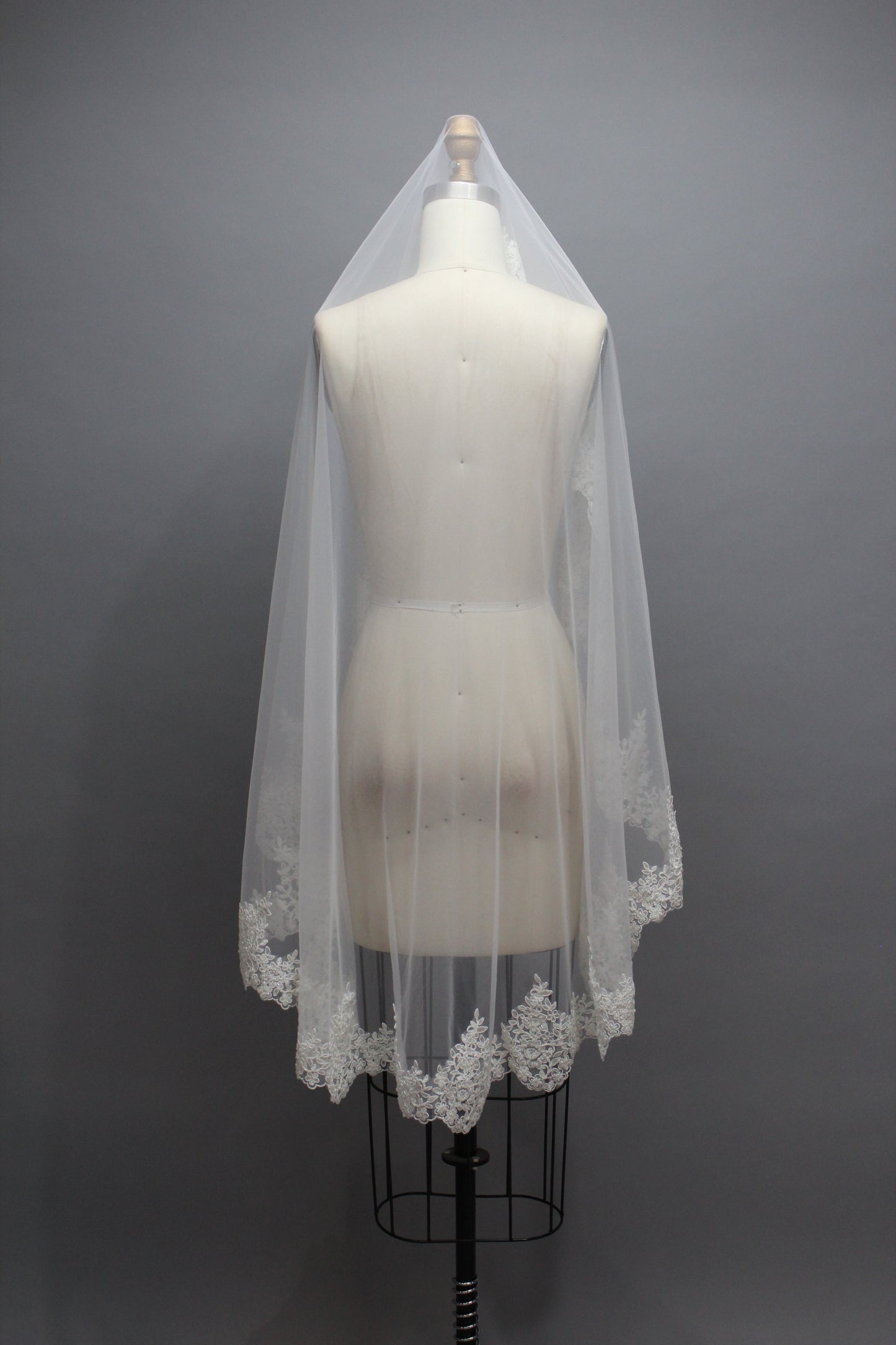 Delicate Lace Veil - Enhance Your Bridal Beauty T451