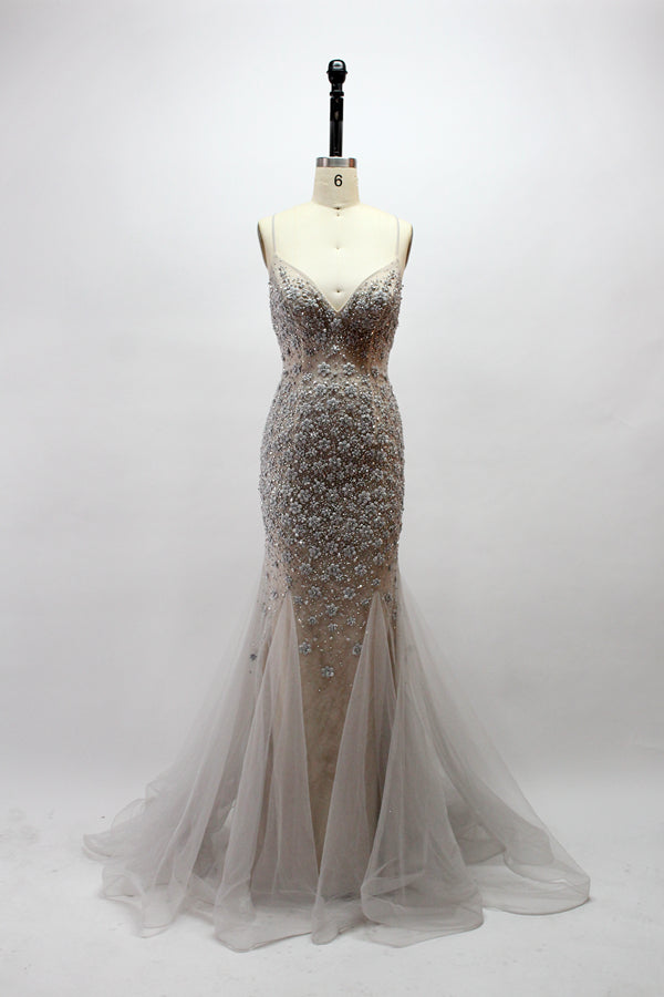 Exquisite Elegance Wholesale Lace Appliqué Mermaid Prom Dresses KT1278